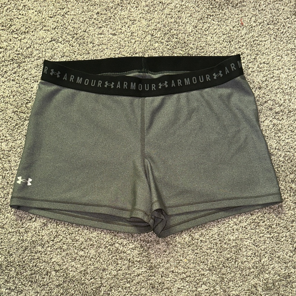 Under Armour Women's Charcoal Athletic Shorts - Size Large
